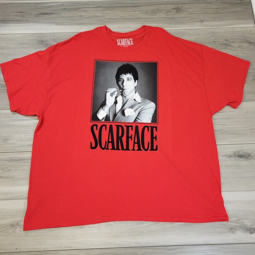 Scarface Graphic T-Shirt Men's 4X Red New